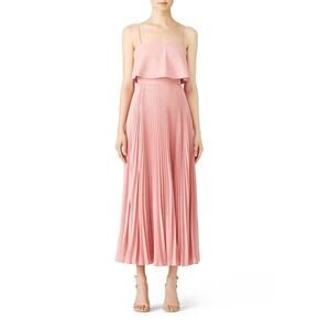 Rent the runway size 4 rose color Jill Stewart Rose water pleaded gown pleated